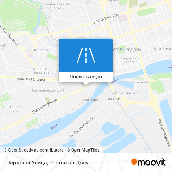 Карта Портовая Улица