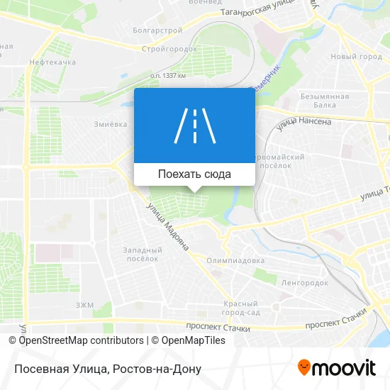 Карта Посевная Улица