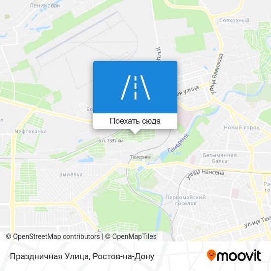 Карта Праздничная Улица