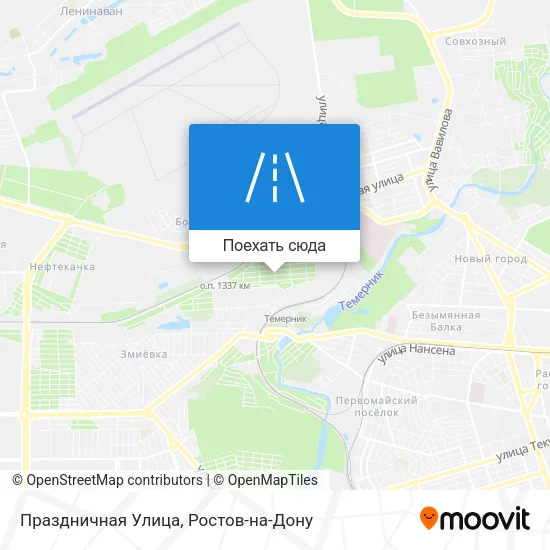 Карта Праздничная Улица