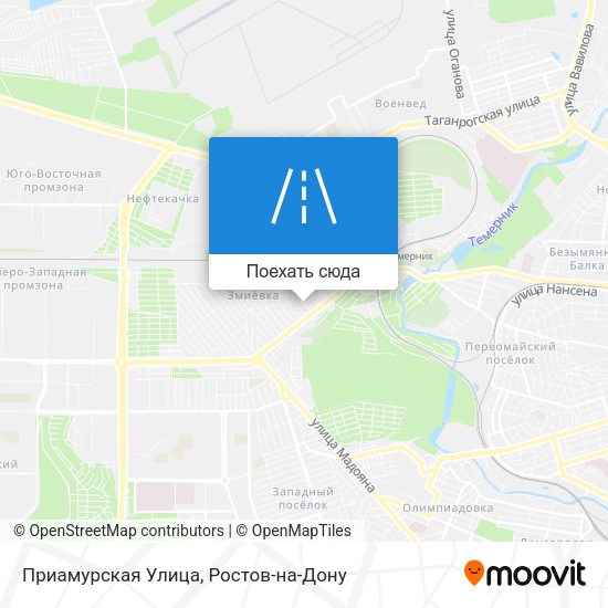 Карта Приамурская Улица