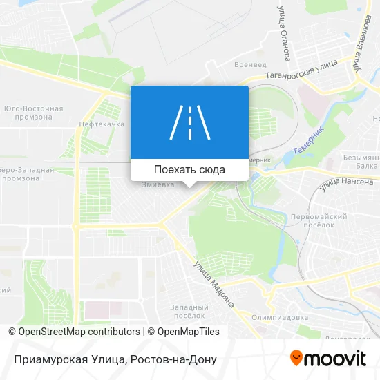 Карта Приамурская Улица