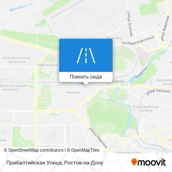 Карта Прибалтийская Улица