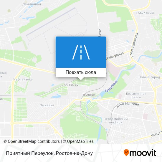 Карта Приятный Переулок