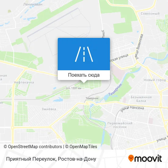 Карта Приятный Переулок