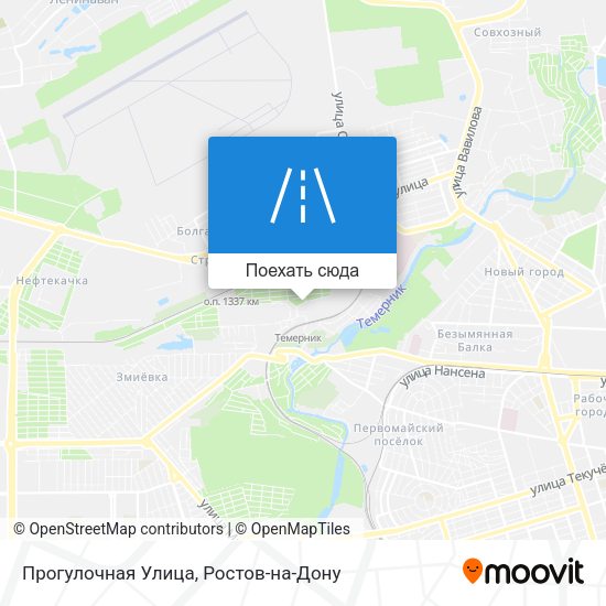 Карта Прогулочная Улица