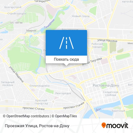 Карта Проезжая Улица