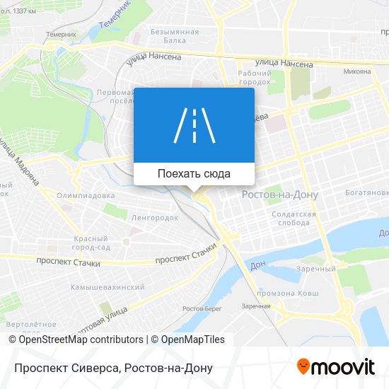 Карта Проспект Сиверса