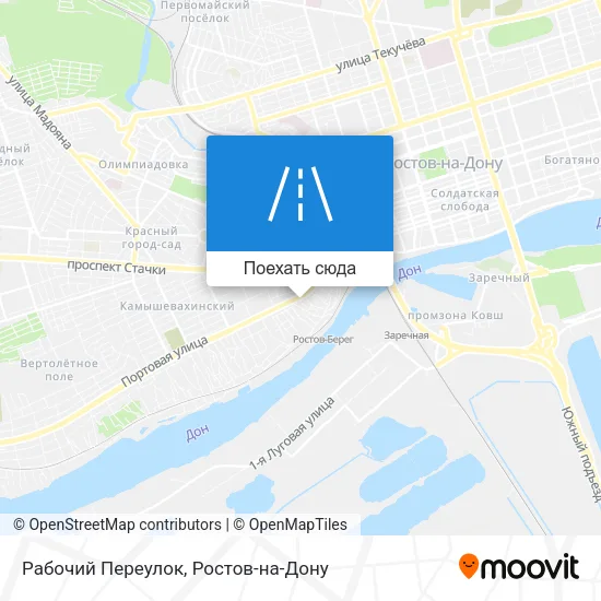 Карта Рабочий Переулок