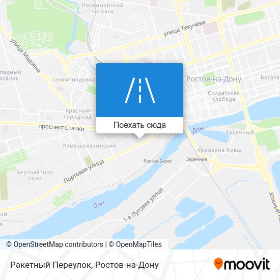 Карта Ракетный Переулок