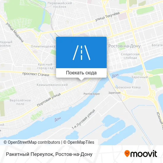 Карта Ракетный Переулок