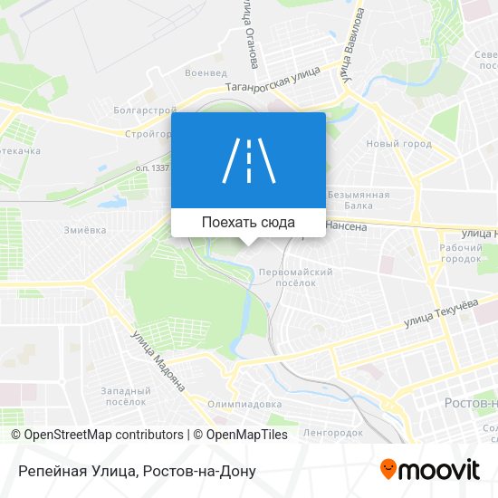 Карта Репейная Улица
