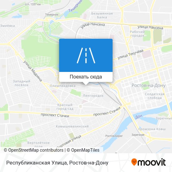 Карта Республиканская Улица