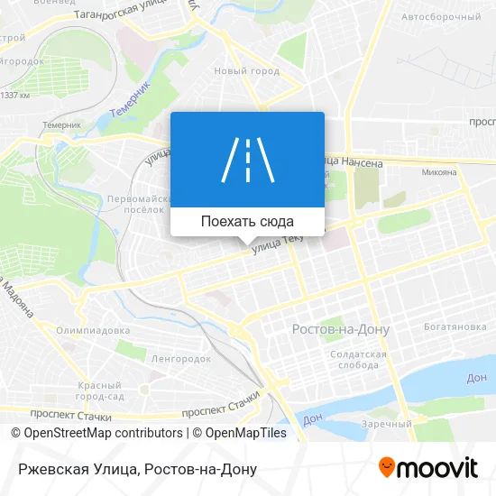 Карта Ржевская Улица