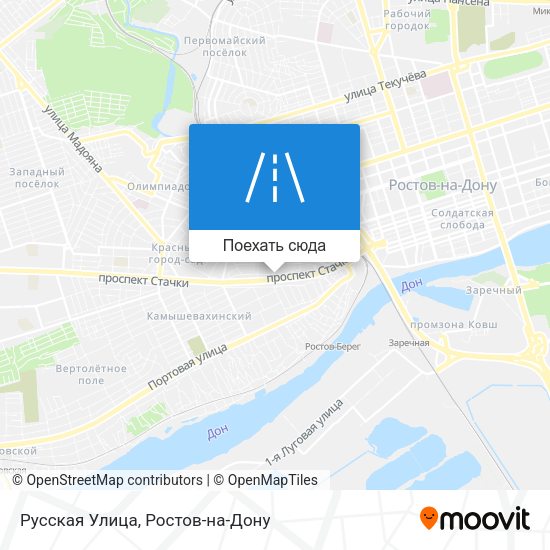 Карта Русская Улица