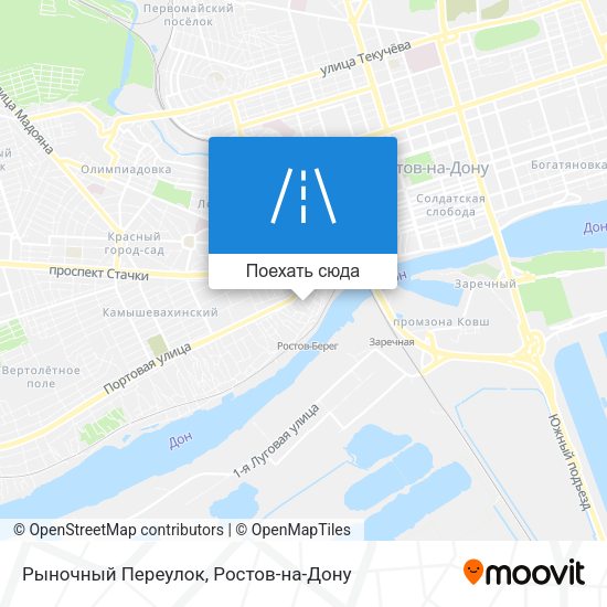 Карта Рыночный Переулок