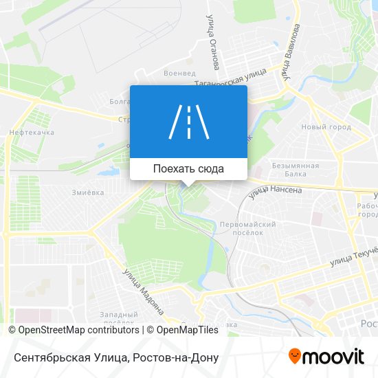 Карта Сентябрьская Улица