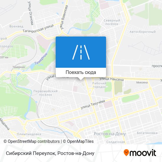 Карта Сибирский Переулок
