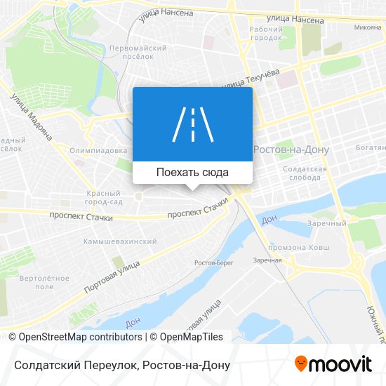 Карта Солдатский Переулок