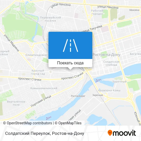 Карта Солдатский Переулок