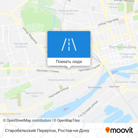 Карта Старобельский Переулок