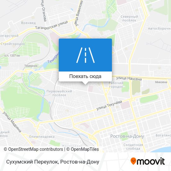 Карта Сухумский Переулок