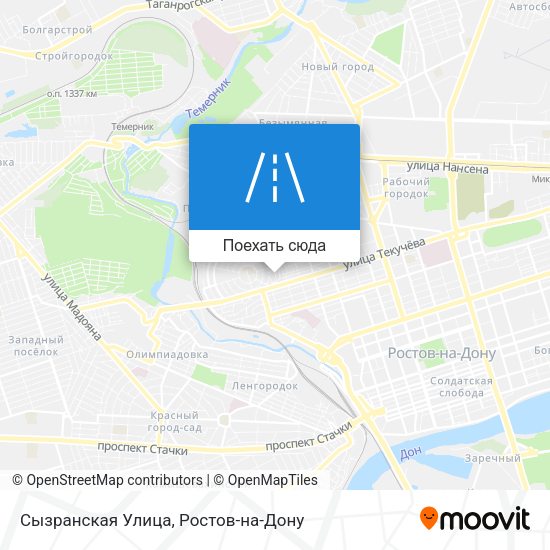 Карта Сызранская Улица