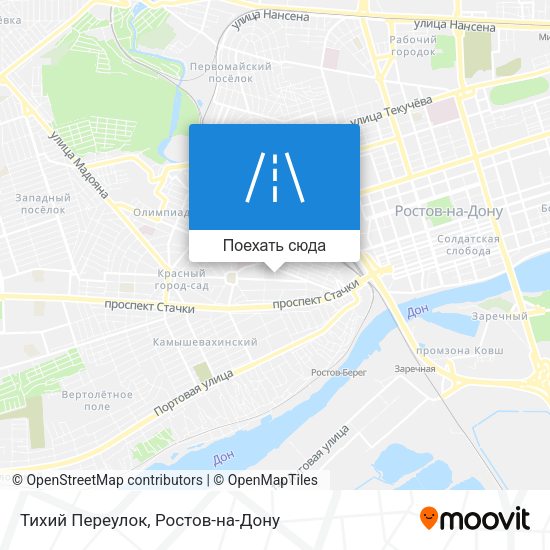 Карта Тихий Переулок