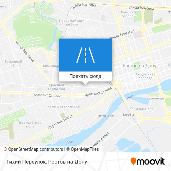 Карта Тихий Переулок