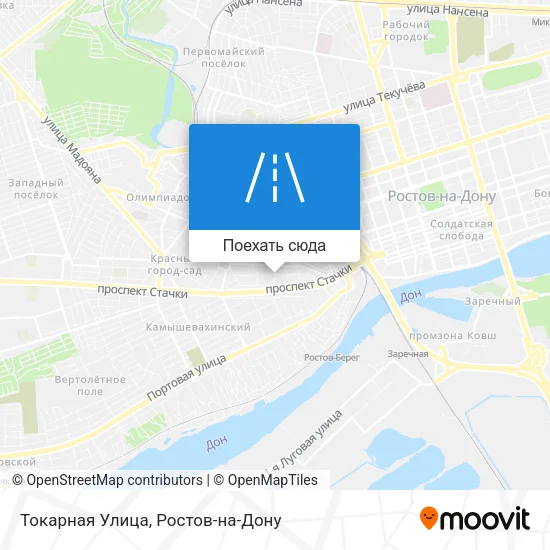 Карта Токарная Улица
