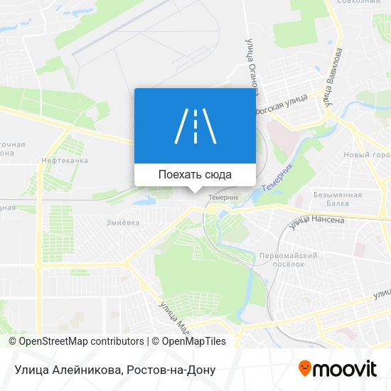 Карта Улица Алейникова