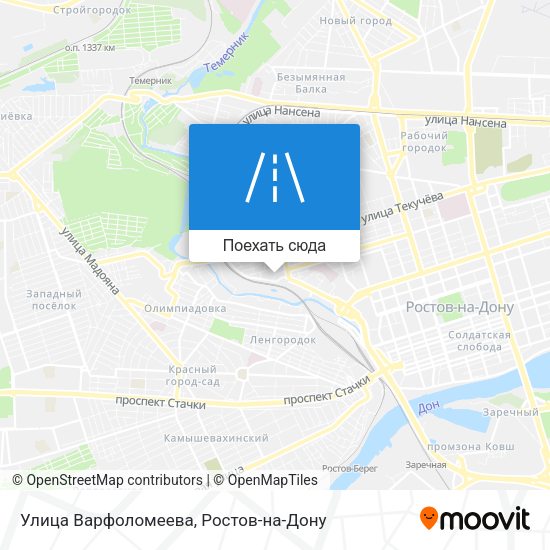 Карта Улица Варфоломеева