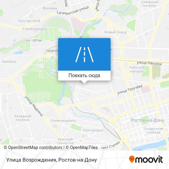 Карта Улица Возрождения