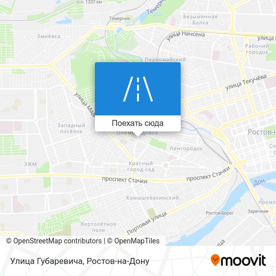 Карта Улица Губаревича