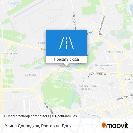 Карта Улица Донподход