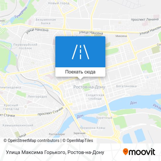 Карта Улица Максима Горького