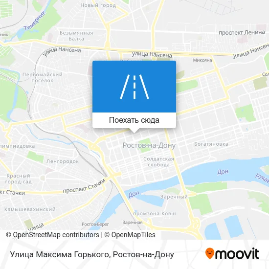 Карта Улица Максима Горького
