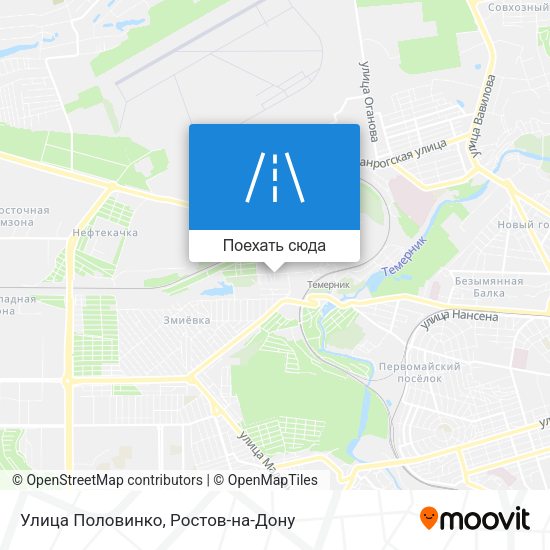 Карта Улица Половинко