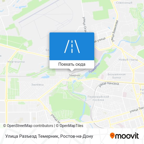 Карта Улица Разъезд Темерник