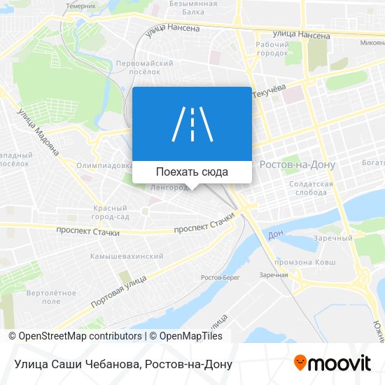 Карта Улица Саши Чебанова