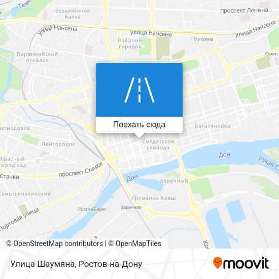 Карта Улица Шаумяна