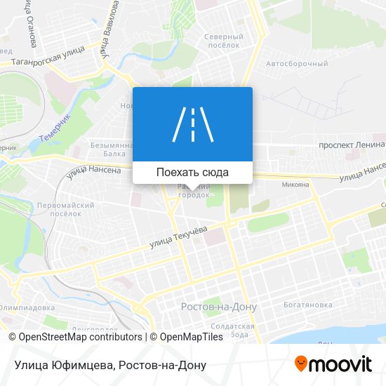Карта Улица Юфимцева