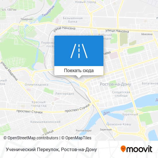 Карта Ученический Переулок