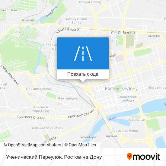 Карта Ученический Переулок