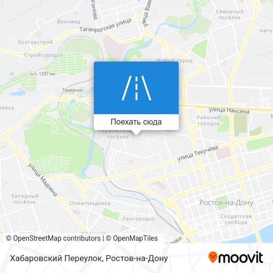 Карта Хабаровский Переулок
