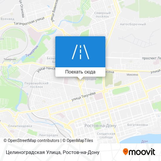 Карта Целиноградская Улица