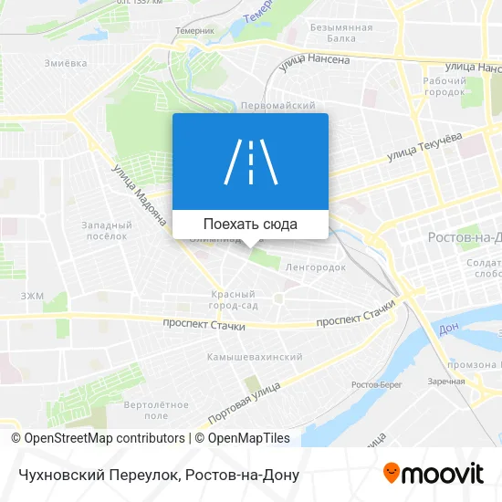 Карта Чухновский Переулок