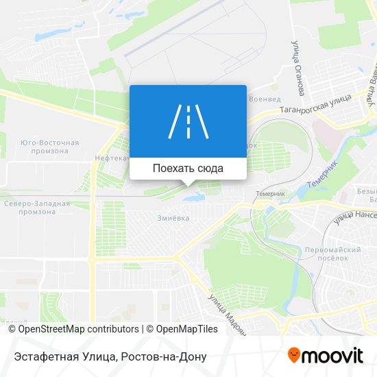 Карта Эстафетная Улица