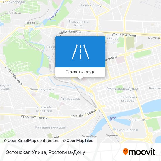 Карта Эстонская Улица