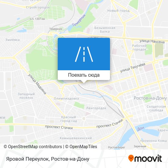Карта Яровой Переулок